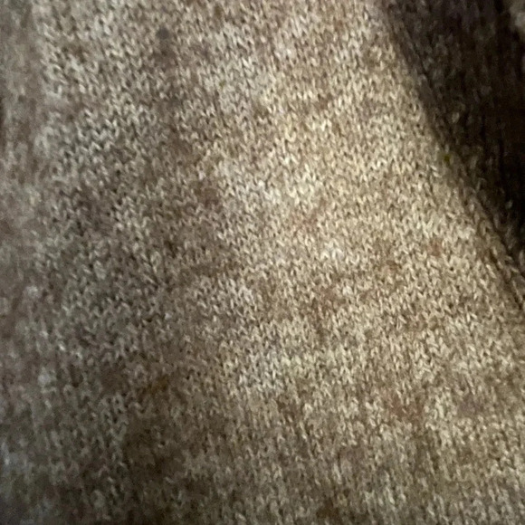Vintage J Crew Alpaca and Wool Knit Sweater Taupe Collar Neck Preppy Academia - Picture 6 of 8